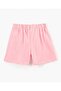Cotton Elastane All Over Print & Solid Shorts Pack of 3 - Blue Pink & Green - 5