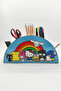 Hello Kitty Decorative Wooden Tabletop Drawers 7 Compartment Pen Holder Organizer - 4