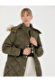 Khaki Hooded Coat 50272233 -Vr238 - 2