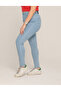 Large Size Super Lyclary Ice Blue Slim Bear Jeans - 3