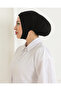 Women's Hijab Large Volume Practical Non-Slip Bonnet with Neck and Chin Bottom Black Jaw Bonnet - 2