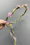 Pink Paper Bridesmaid Crown with Rose Leaves and Gift Children's Crown