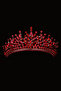 Red Rio Model Bridal Crystal Stone Princess Wedding - 4