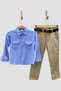 Mojo Boy's 2-8 Years Old Shirt Pants Set 6359 Blue