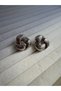 Twisted Earrings Silver Color - 3