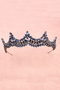 Shiny Bridal Princess Crown with Crystal Stones Queen Costume Crown for Henna Night Navy Blue - 4
