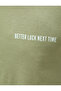 Slogan Printed T-Shirt Slim Fit Crew Neck Cotton - 6