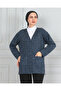 Women's Mother Short Winter Print Thin Buttoned Pocket Combed Cotton Cardigan Mother's Day - 7