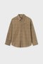 Boy's Corduroy Long Sleeve Shirt 7186 Khaki - 2