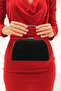 Black Glitter Women's Evening Dress Wedding Bag with Chain Strap - 4