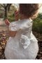 Baby Girl Child Short Sleeve Tulle Tutu Special Day Party Birthday Princess Satin Evening Dress - 2