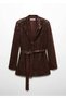 Kemerli Pullu Blazer Ceket - 3