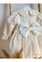 Baby Girl Child Guipure Bebe Collar Birthday Party Wedding Special Day Tulle Lined Princess Evening Dress - 5