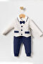 Striped Vest Jumpsuit 100% Cotton Baby Boy Rompers - 3