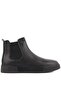 - Black Genuine Leather Men's Chelsea Boots - Black Sole - 250-041