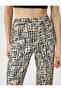 Elastic Waist Trousers Lightweight Flared Legs - 5