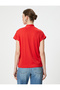 Short Sleeve Blouse Upright V-neck Standard Cut - 4