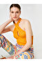 Cross Strap Tank Top with Window Detail