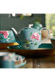 Blushing Birds Blue Porcelain Teapot 1600 ml - 2