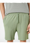 Basic Bermuda Shorts Slim Fit with Lace Waist Pocket Detail - 5