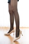 Bentlev Beige Patent Leather Side Buckle (8 cm) Pointed Toe Heeled Shoes - 2