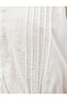 Crop Blouse Balloon Sleeve V-Neck Ruffle Buttoned Cotton - 6