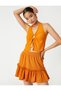 Frilled Mini Skirt with Elastic Waist
