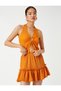 Frilled Mini Skirt with Elastic Waist - 2