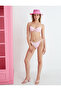 Covered Bikini Top with Tie Detail, Underwire - 2