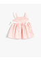 Dress Ruffled Strap Floral Patterned Cotton