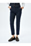 Slim Fit Pocketed Cigarette Fabric Trousers - 3