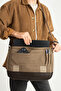 Mega 418 Unisex Canvas Messenger Bag Sling Bag Shoulder Bag Earth-Brown - 3