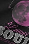 تيشيرت Lunar Soul Back مطبوع Semi قصة فضفاضة باللون الأسود 1291 - 5