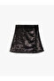 Mini Velvet Skirt with Bow Detail