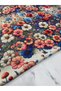 Gold Glitter Liva Pattern Dress Fabric Linen Fabric Our Product Is Sold in Pieces 1 Piece 1 Meter - 4