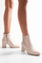 Women's Misty Beige Skin Heeled Boots Beige Skin - 2