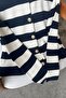 Nare Navy Blue Striped Cardigan - 4
