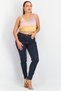 Women Skinny Fit Thong Detail Stretchable Jeans, indigo - 3