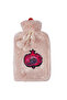 Pomegranate Hot Water Bottle with Soft Plush Cover 68 OZ