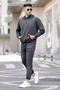 Men's Basic Model Soft Cotton Tracksuit Set - 2