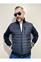 Turtleneck Front Quilted Zippered Three Yarn Jacket & Coat - 2