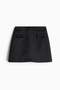 Bow-detail satin mini skirt