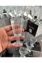 6 Piece Flute Coffee Beside Water Glass Goblet Mug Glass - 2