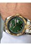 Silver-Green Color Steel Band Steel Case Men's Wrist Watch with Calendar 1349.15 - 3