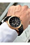 Function Black-Copper Color Steel Band Steel Case Men's Wrist Watch 1352.05 - 3