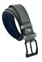 Gray Children's Boy's Faux Leather Stitched Model 3 cm Waiter Classic Belt School Belt - G15