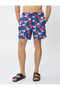Sea Shorts Crab Print, Lace Waist, Pocket - 3