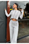 Gray Knitwear Sweater - Wave Pattern