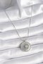 316L Steel Silver Color Zircon Stone 12 Zodiac Sign Medallion Model Women's Necklace - 2