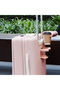 Moods Up Luggage with Cup Holder and USB Port, 20", Pink - 3
